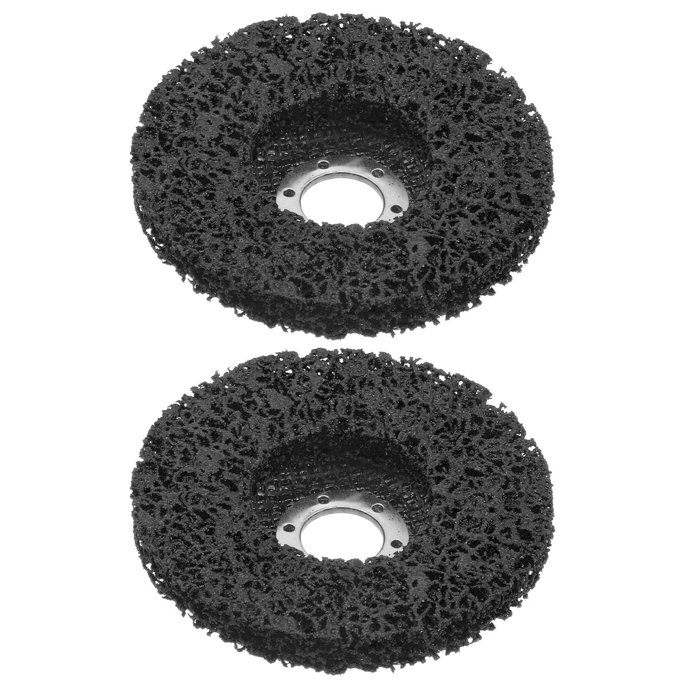 Harfington 2pcs Strip Wheel Stripping Wheels 4.5"x7/8" for Angle Grinder Black