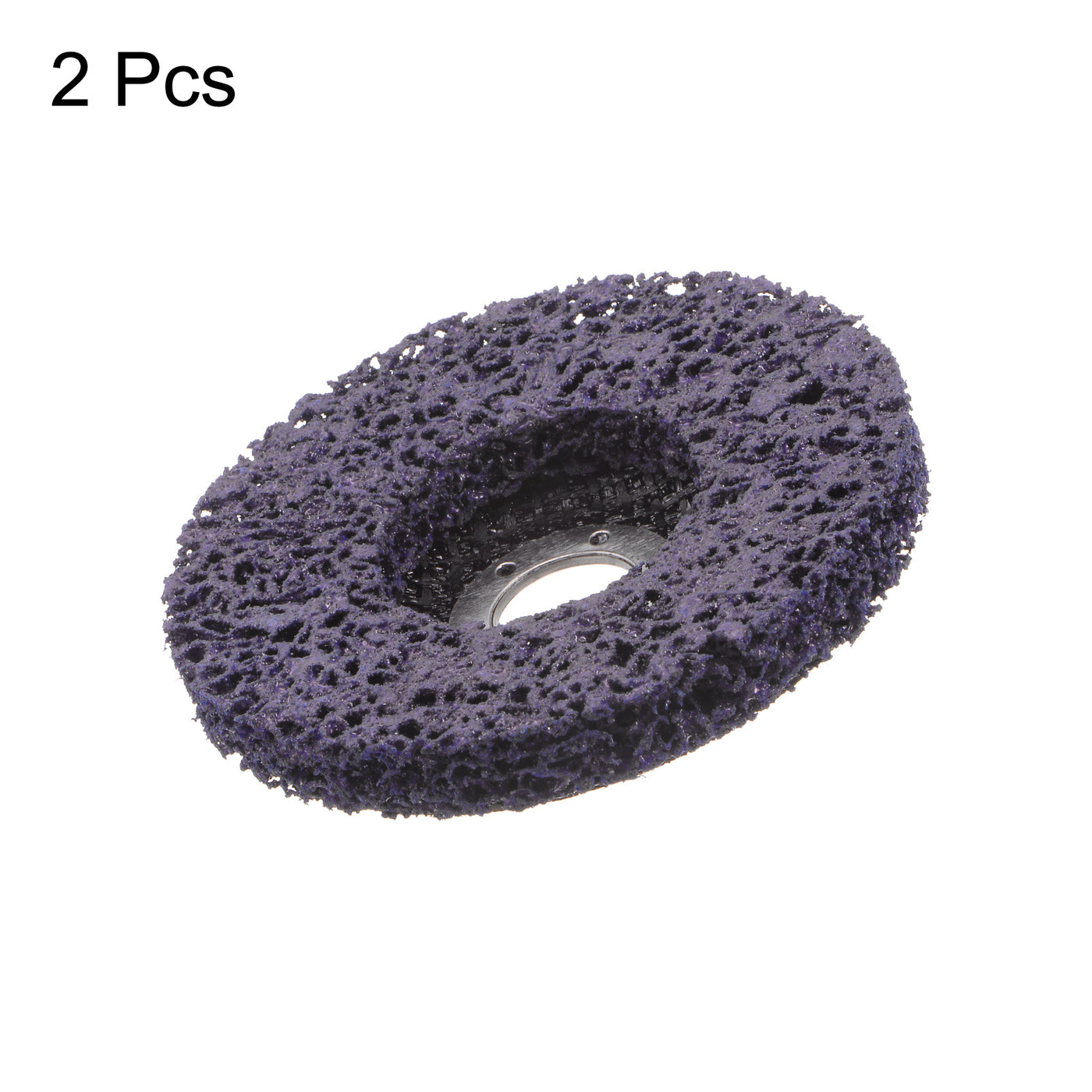 Harfington 2pcs Strip Wheel Stripping Wheels 4.5"x7/8" for Angle Grinder Purple