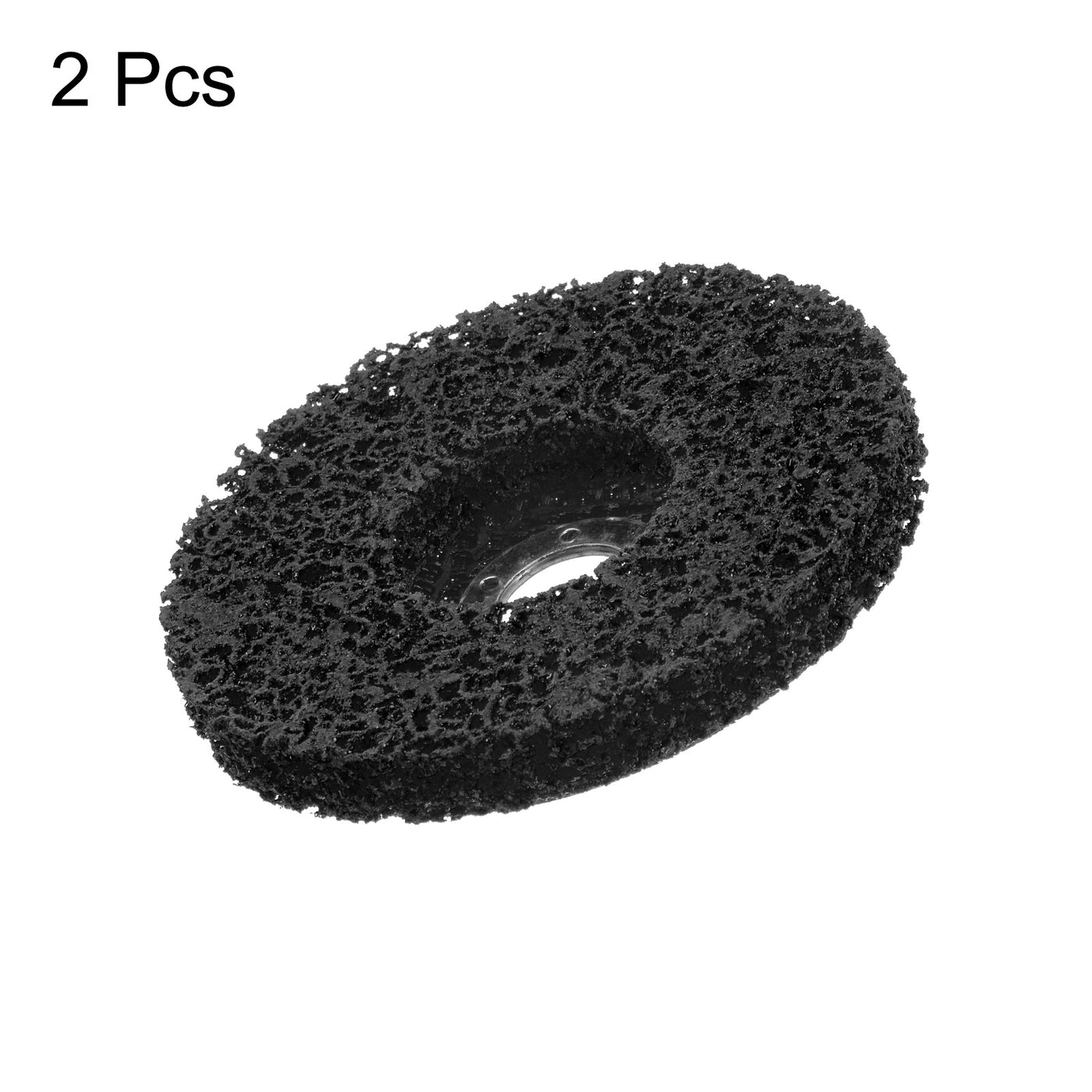 Harfington 2pcs Strip Wheel Stripping Wheels 5"x7/8" for Angle Grinder Black