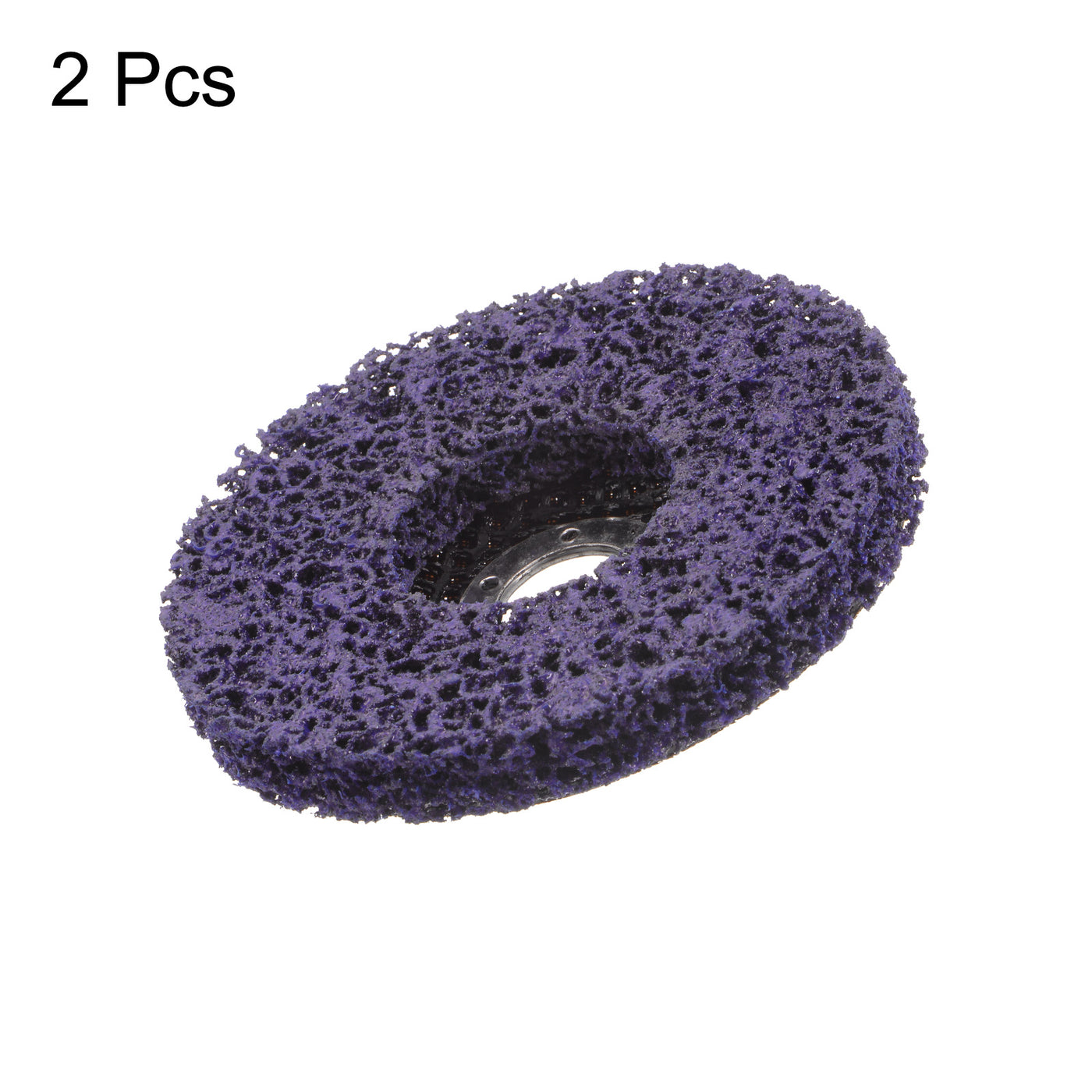 Harfington 2pcs Strip Wheel Stripping Wheels 5"x7/8" for Angle Grinder Purple