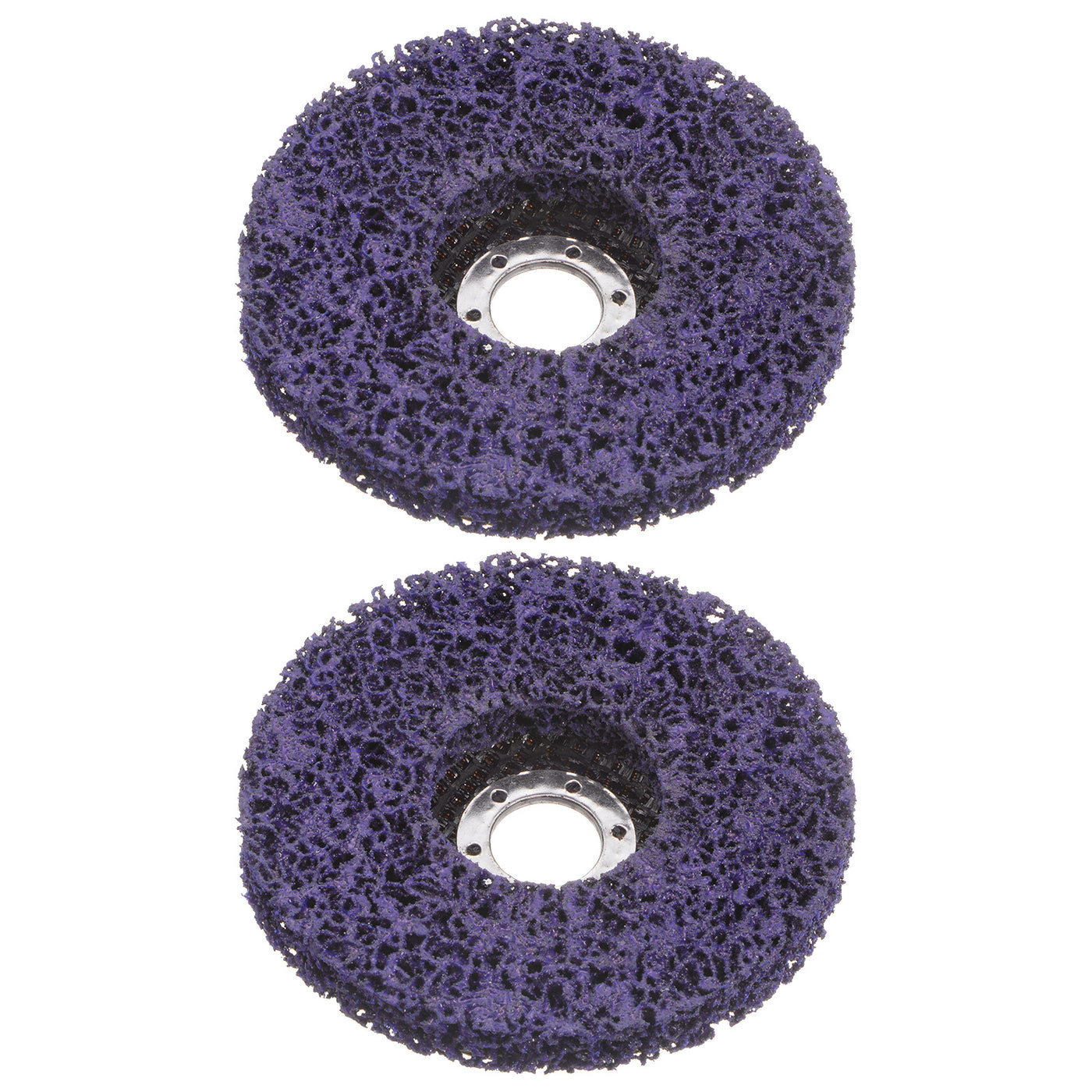 Harfington 2pcs Strip Wheel Stripping Wheels 5"x7/8" for Angle Grinder Purple