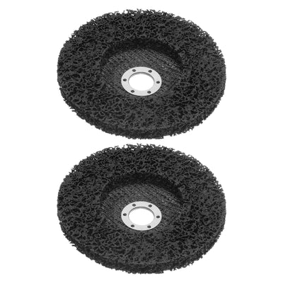 Harfington 2pcs Strip Wheel Stripping Wheels 6"x7/8" for Angle Grinder Black