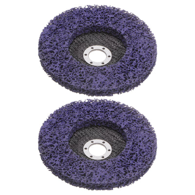 Harfington 2pcs Strip Wheel Stripping Wheels 6"x7/8" for Angle Grinder Purple