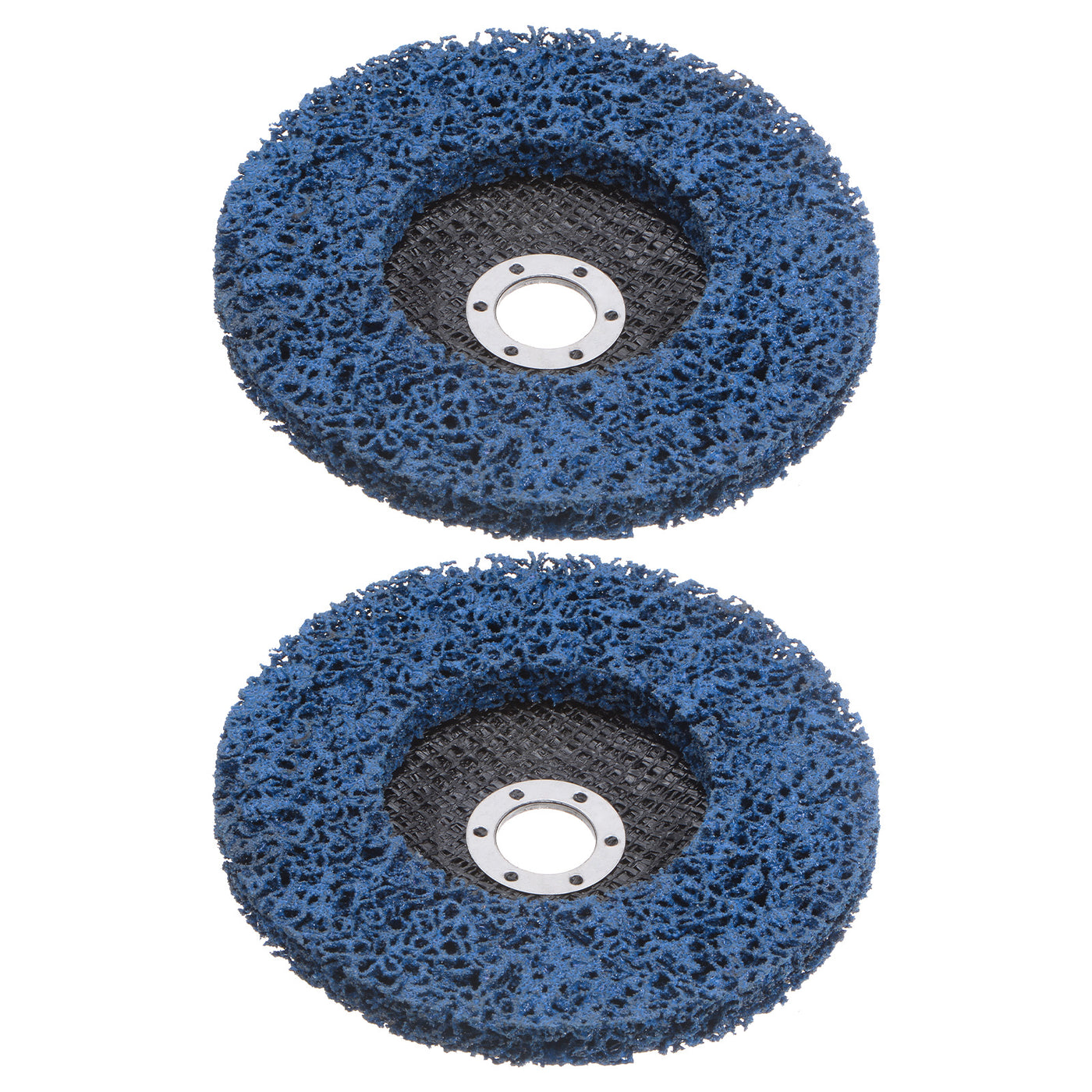 Harfington 2pcs Strip Wheel Stripping Wheels 6"x7/8" for Angle Grinder Blue