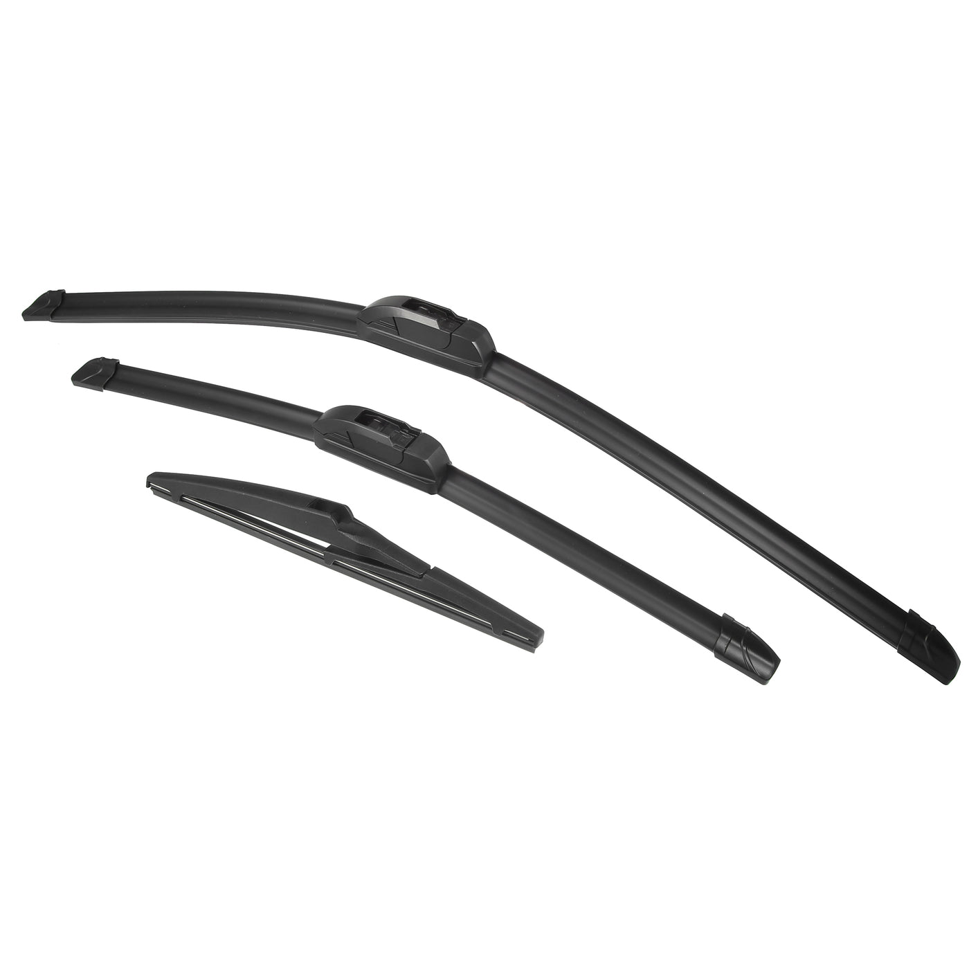 ACROPIX Front Rear Windshield Wiper Blade Set Car Wiper Blade Fit for Toyota Prius V 2012-2018 - Pack of 3 Black
