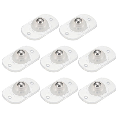 uxcell Uxcell Self Adhesive Caster Wheels, (8Pcs/ Clear) Mini Swivel Paste Universal Pulley for Bin Bottom, Trash Can, Storage Box, Furniture