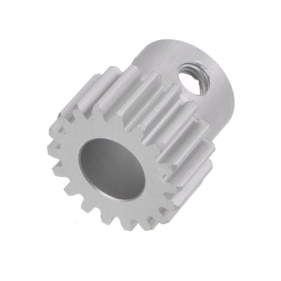 Harfington Step Spur Gear 8mm Inner Hole Pinion Gear 18T Mod 1 Aluminum Alloy Motor Gear