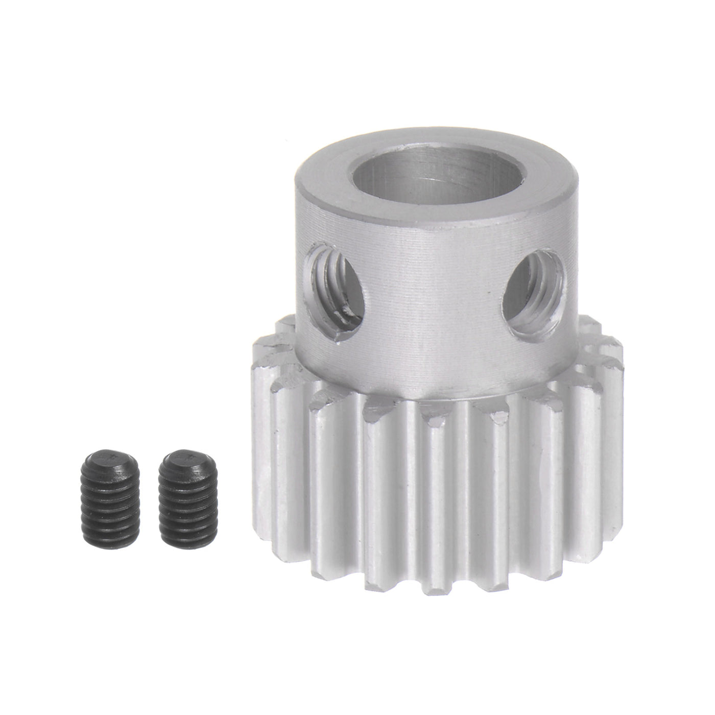 Harfington Step Spur Gear 8mm Inner Hole Pinion Gear 18T Mod 1 Aluminum Alloy Motor Gear