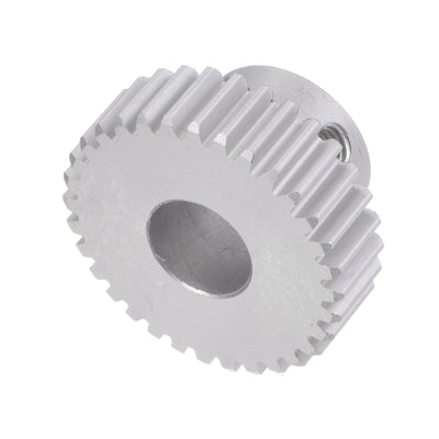 Harfington Step Spur Gear 12mm Inner Hole Pinion Gear 32T Mod 1 Aluminum Alloy Motor Gear