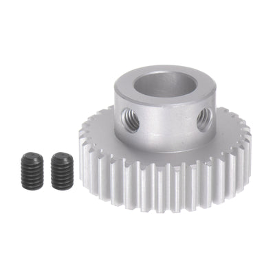 Harfington Step Spur Gear 12mm Inner Hole Pinion Gear 32T Mod 1 Aluminum Alloy Motor Gear