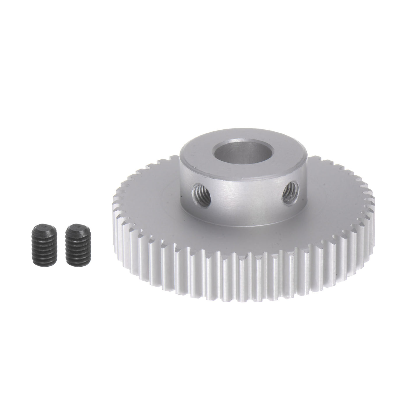 Harfington Step Spur Gear 10mm Inner Hole Pinion Gear 50T Mod 1 Aluminum Alloy Motor Gear