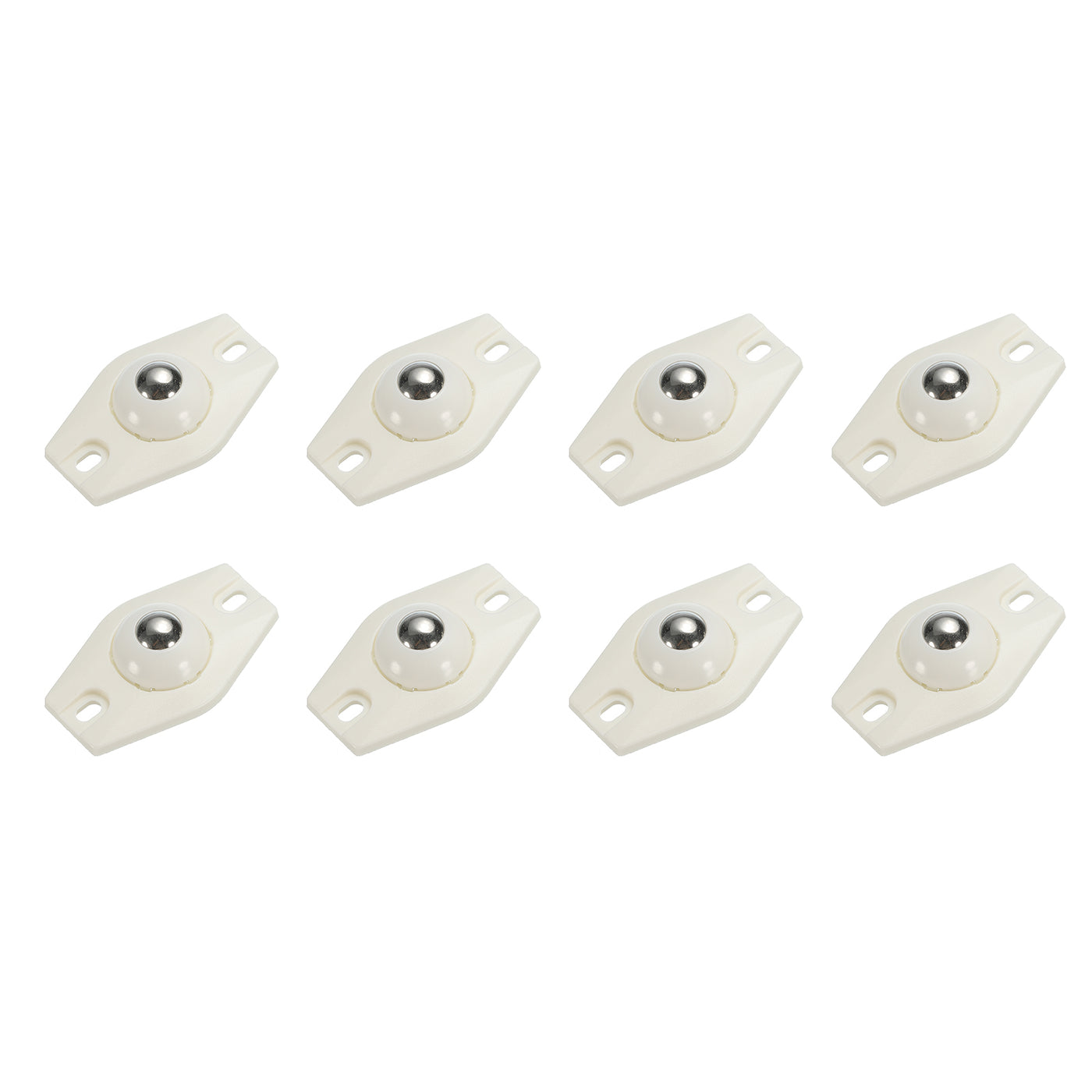 uxcell Uxcell Adhesive Mini Caster Wheels, (White - 8Pcs) Swivel Universal Caster 360 Degree Rotation Sticky Pulley for Bins, Storage Boxes, Furniture, Trash Can