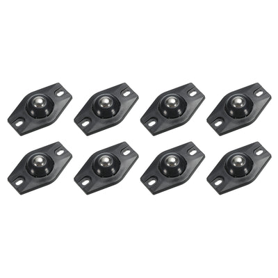 uxcell Uxcell Adhesive Mini Caster Wheels, (Black - 8Pcs) Swivel Universal Caster 360 Degree Rotation Sticky Pulley for Bins, Storage Boxes, Furniture, Trash Can