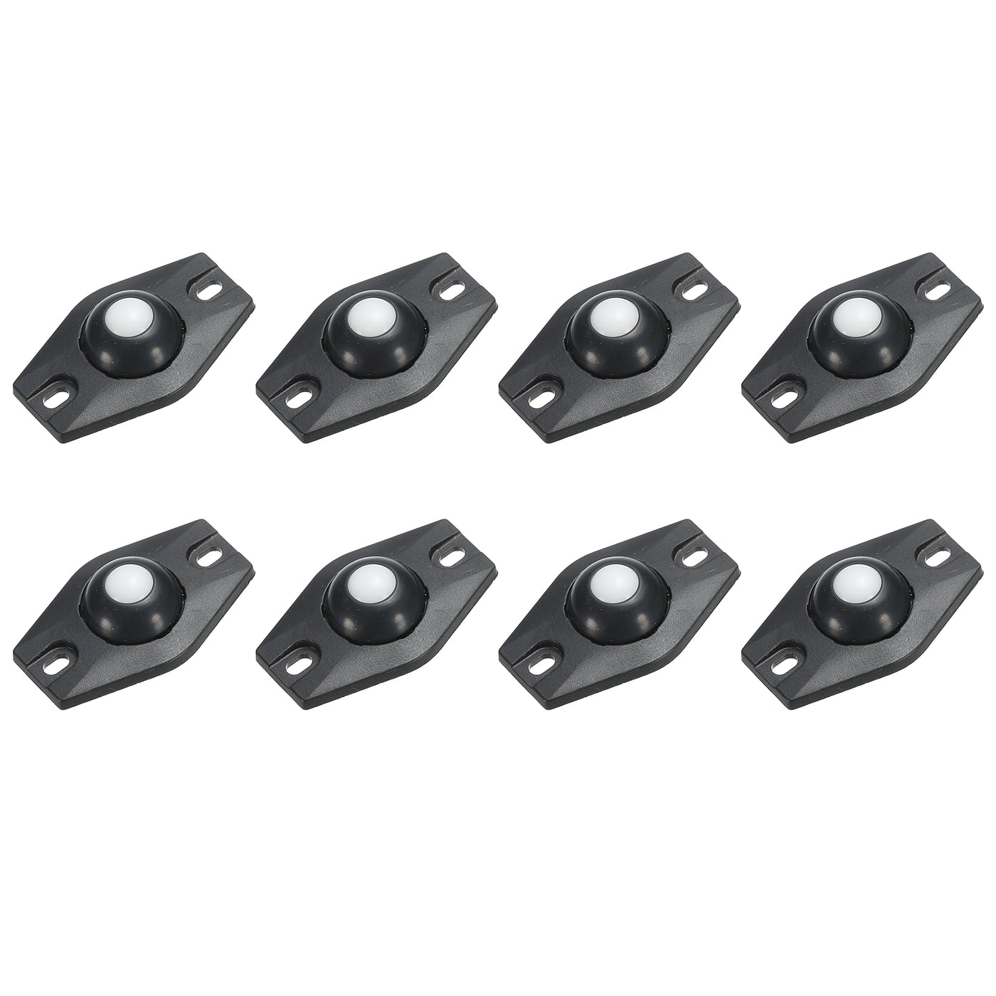 uxcell Uxcell Adhesive Mini Caster Wheels, (Black - 8Pcs) Swivel Universal Caster 360 Rotation Sticky Pulley for Bins, Storage Boxes, Furniture, Trash Can