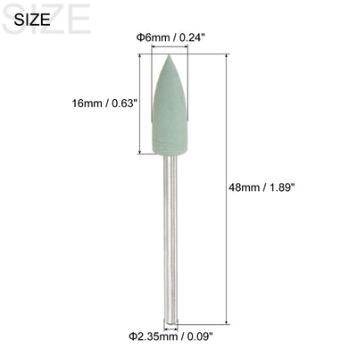 Harfington Uxcell Abrasive Mounted Stone Point Stone Grinding Head