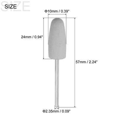 Harfington Uxcell Abrasive Mounted Stone Round Stone Grinding Head