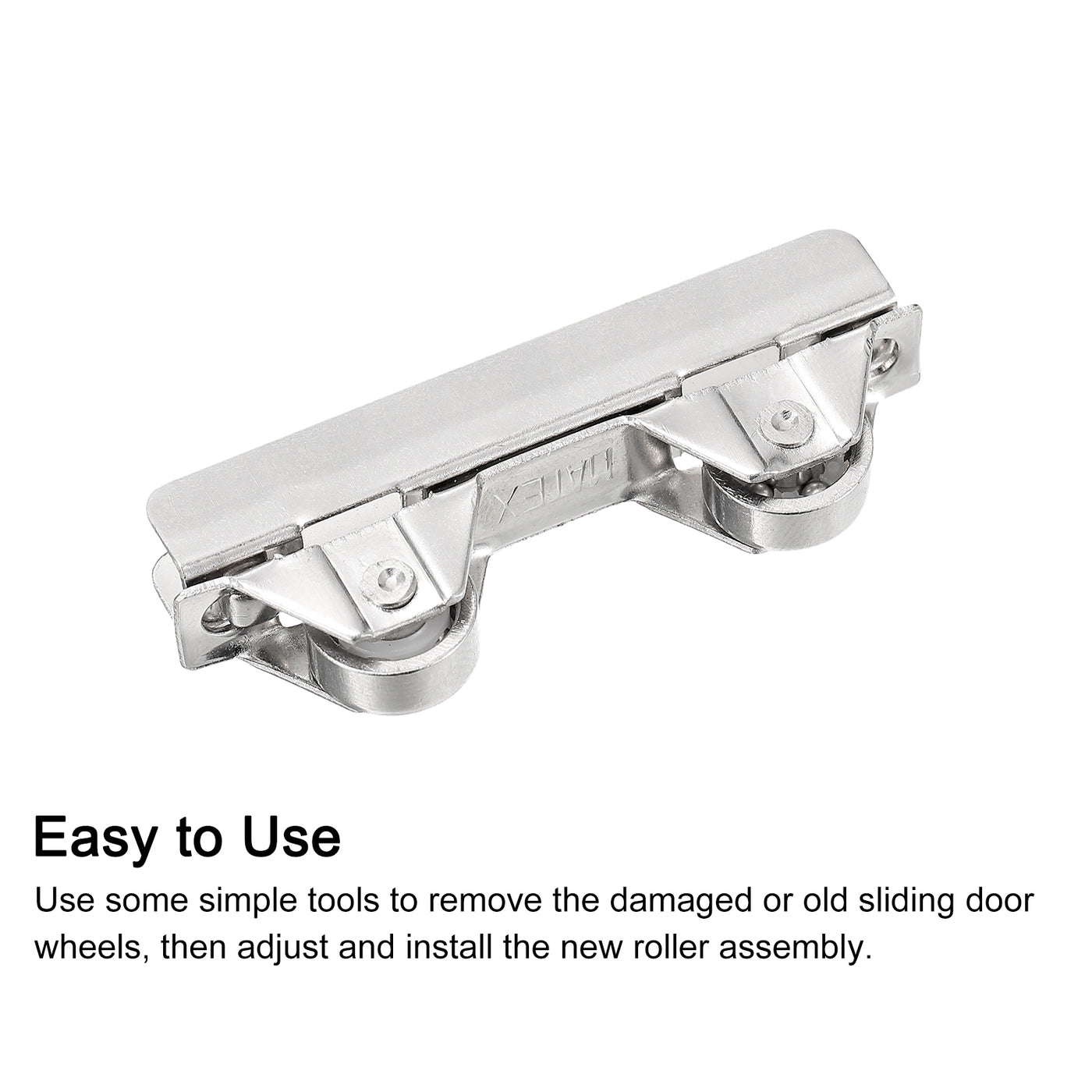 uxcell Uxcell Sliding Patio Door Roller Assembly, Sliding Door Wheel Ball Bearings