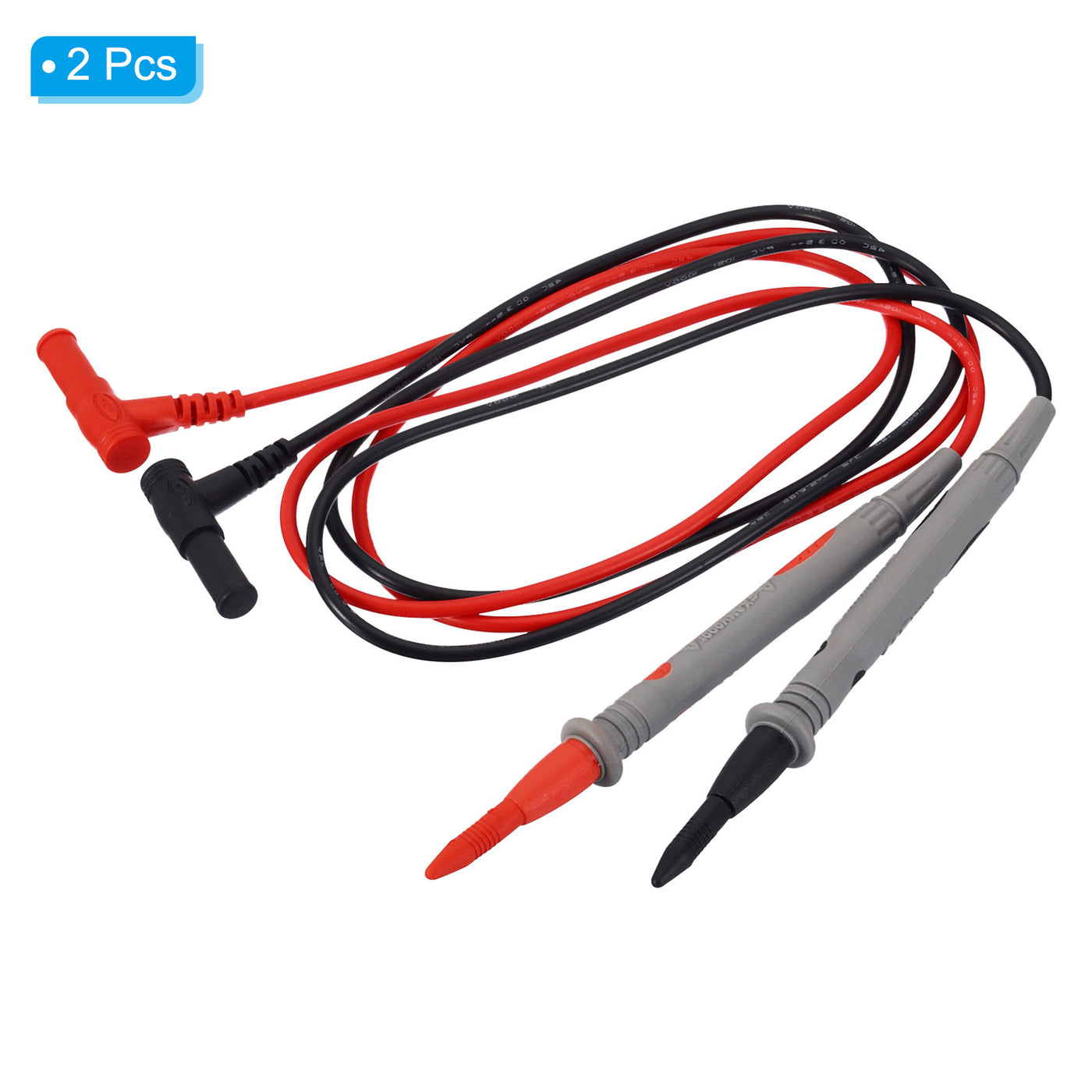 Harfington Multimeter Test Leads Set, Banana Plug 1000V 20A Sharp Pen Probe Test Cable for Electrical Circuit Test Measurement, Black Red