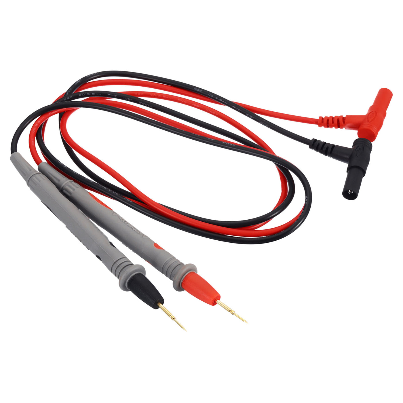 Harfington Multimeter Test Leads Set, Banana Plug 1000V 20A Sharp Pen Probe Test Cable for Electrical Circuit Test Measurement, Black Red