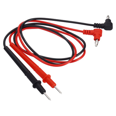 Harfington Multimeter Test Leads Set, Banana Plug 1000V 10A Test Cable with Probes for Electrical Circuit Test Measurement, Black Red