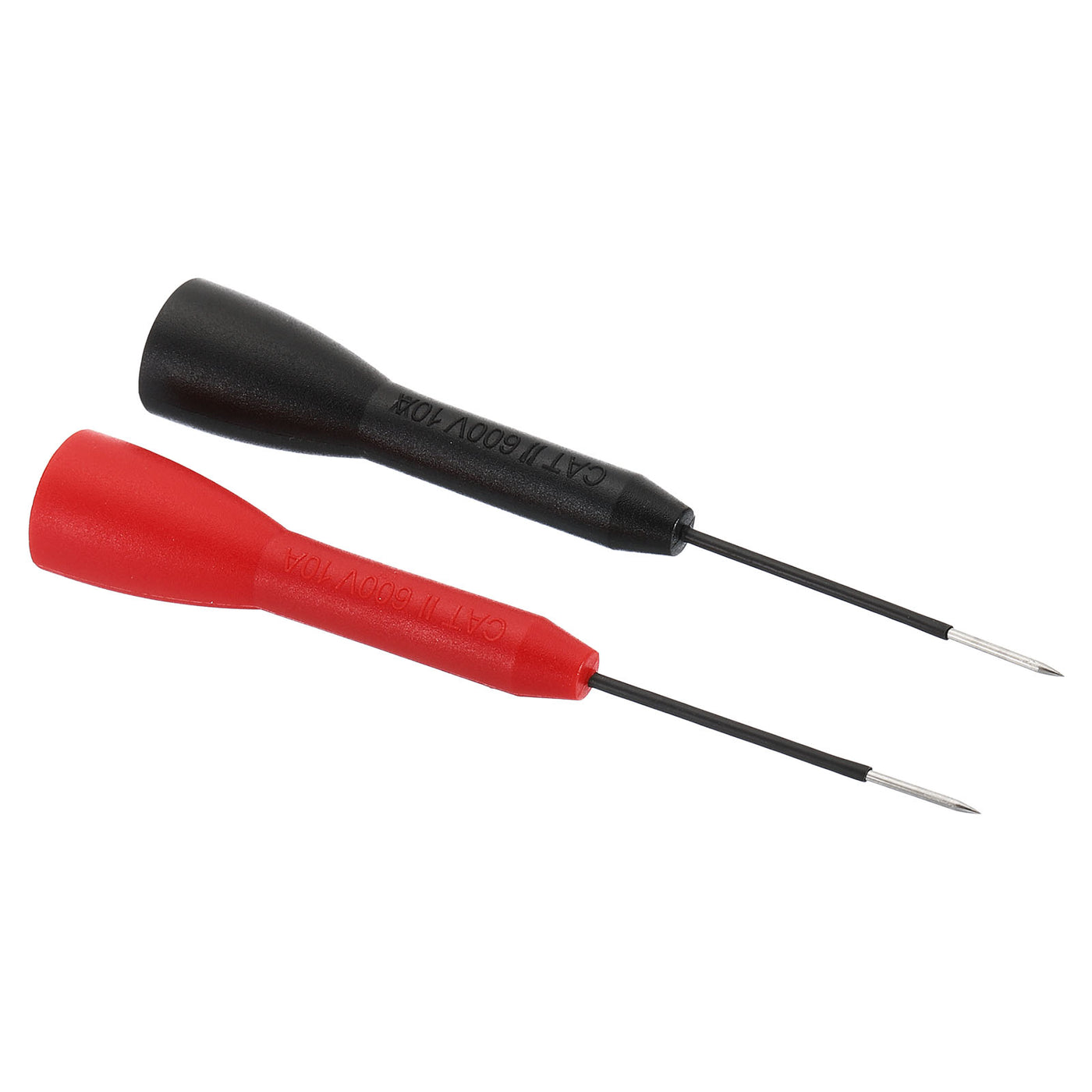 Harfington 1mm Test Probes, 2 Pcs Copper Multimeter Test Lead Extention Sharp Probe Pin Tip Needle for Electrical Circuit Test Measurement, Red Black