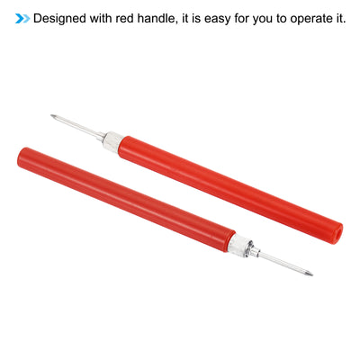 Harfington 2mm Test Probes, 4 Pcs Multimeter Test Lead Extention Pen Probe Pin Needle, Red