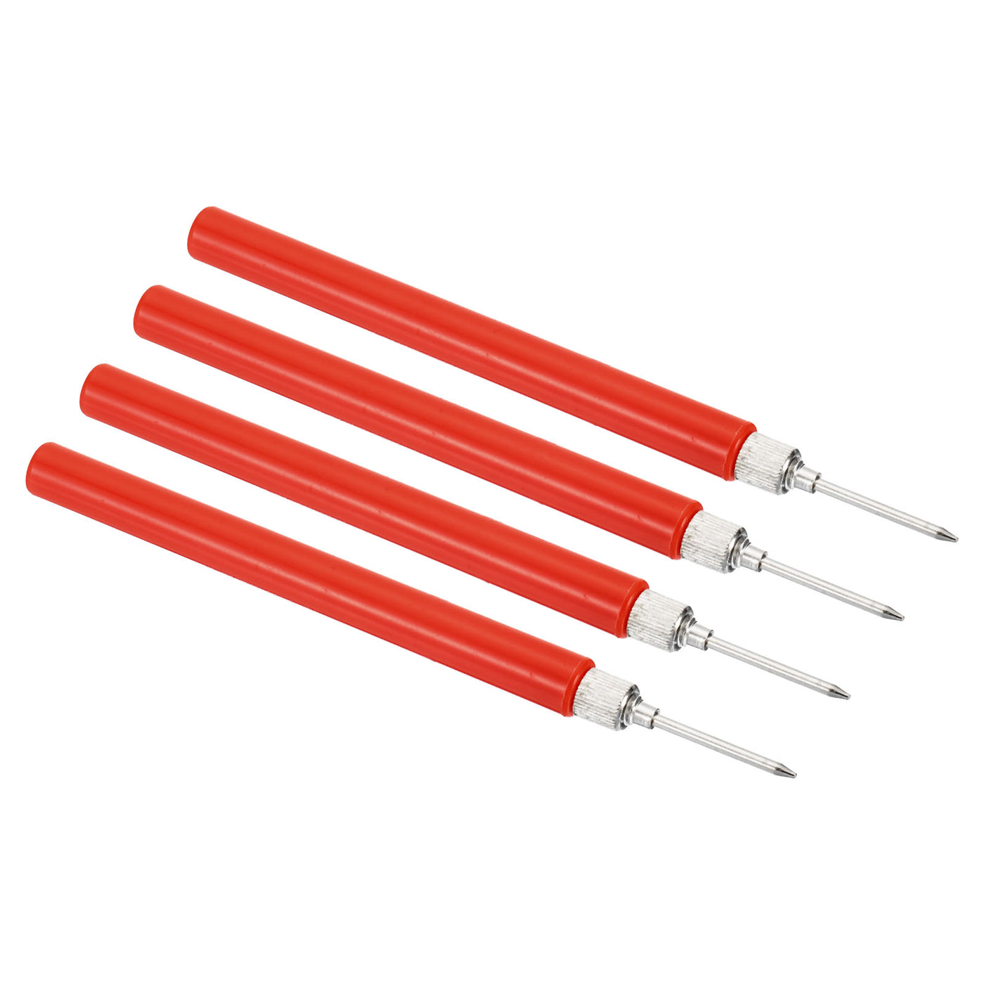 Harfington 2mm Test Probes, 4 Pcs Multimeter Test Lead Extention Pen Probe Pin Needle, Red