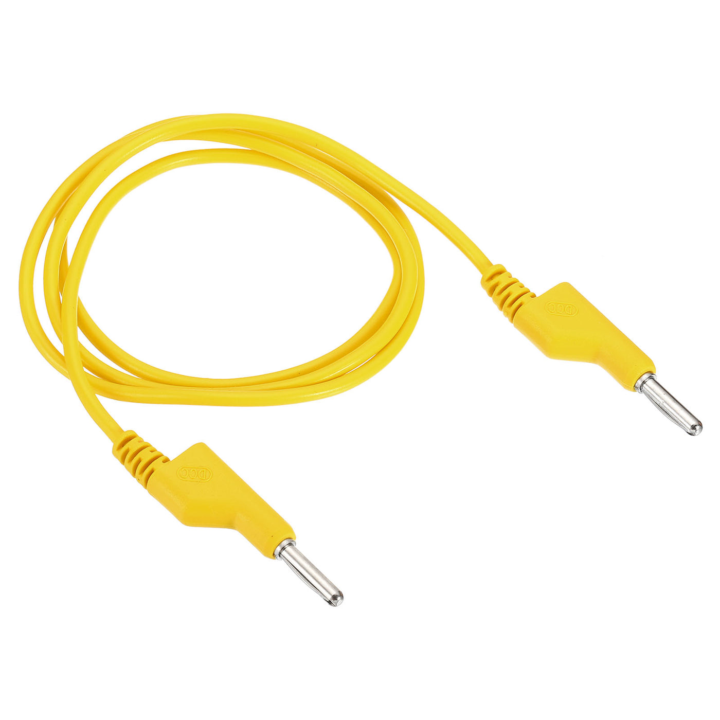 Harfington 1M Banana Plug to Banana Plug Test Leads, 3.5mm OD 1000V/20A 15AWG Cable, Yellow