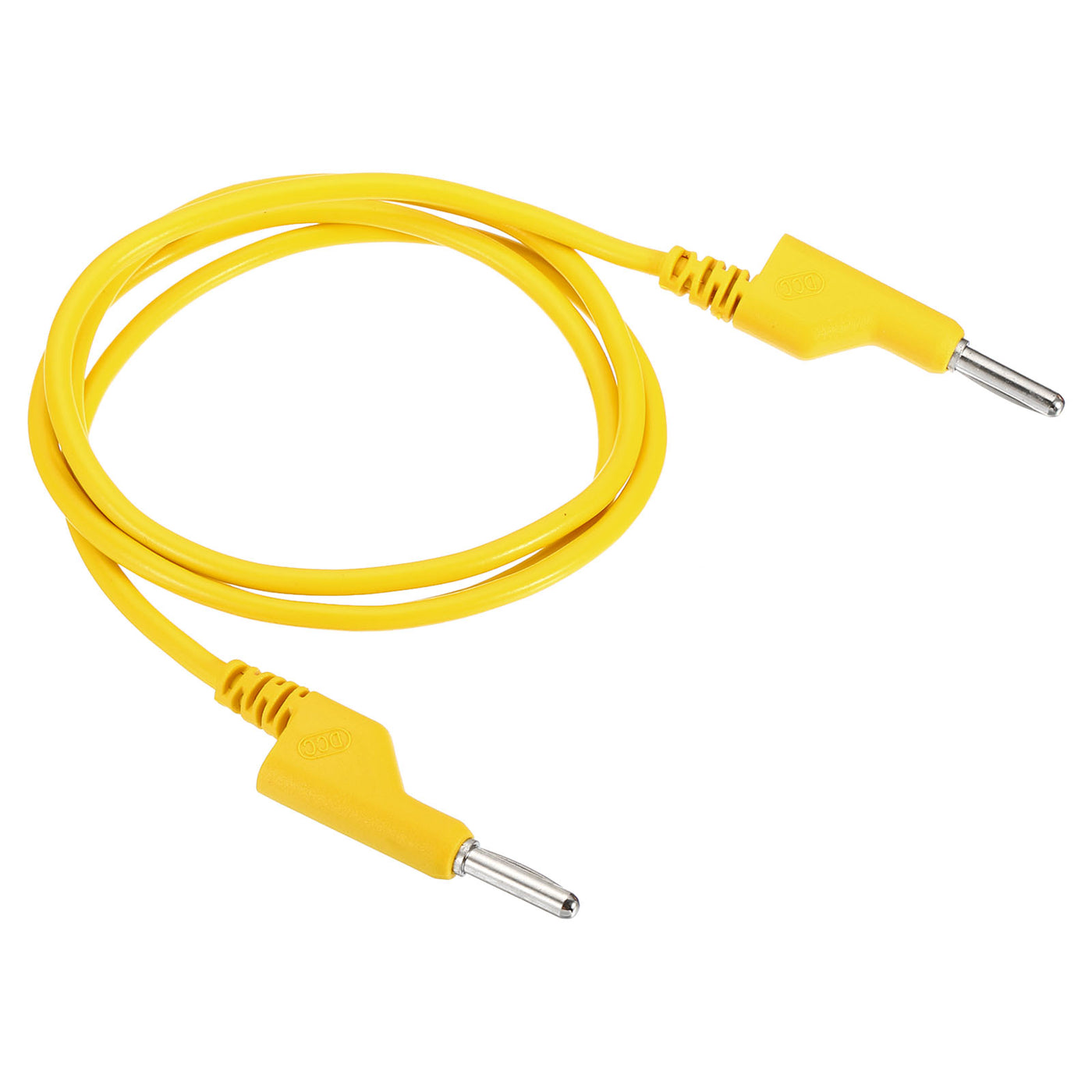 Harfington 1M Banana Plug to Banana Plug Test Leads, 4mm OD 1000V/20A 13AWG Cable, Yellow