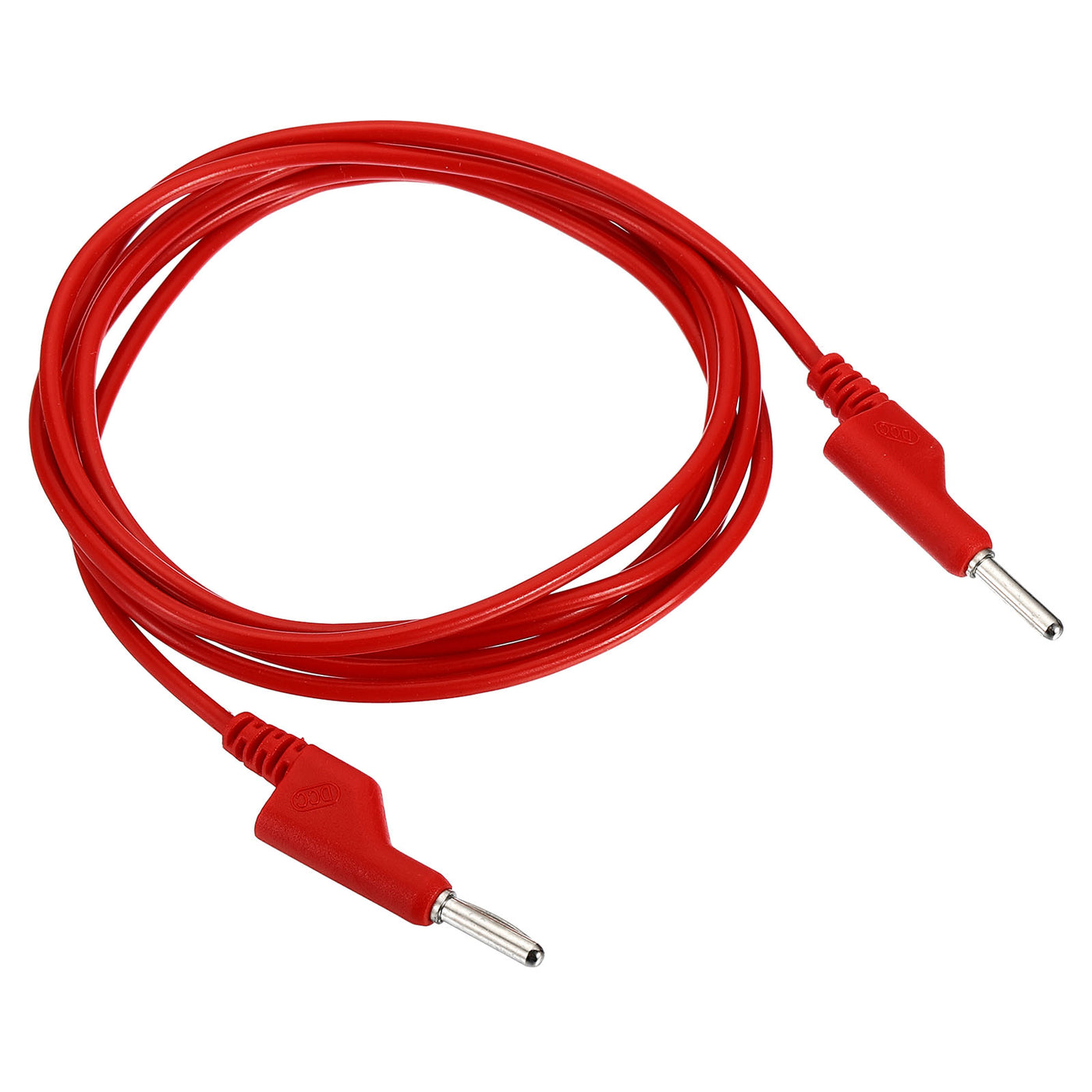 Harfington 2M Banana Plug to Banana Plug Test Leads, 3.5mm OD 1000V/20A 15AWG Cable, Red