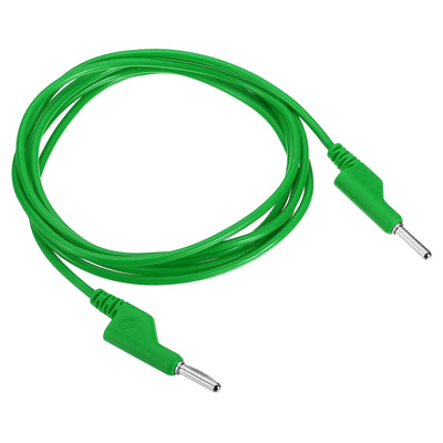 Harfington 2M Banana Plug to Banana Plug Test Leads, 3.5mm OD 1000V/20A 15AWG Cable, Green