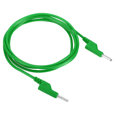 Harfington 2M Banana Plug to Banana Plug Test Leads, 4mm OD 1000V/20A 13AWG Cable, Green