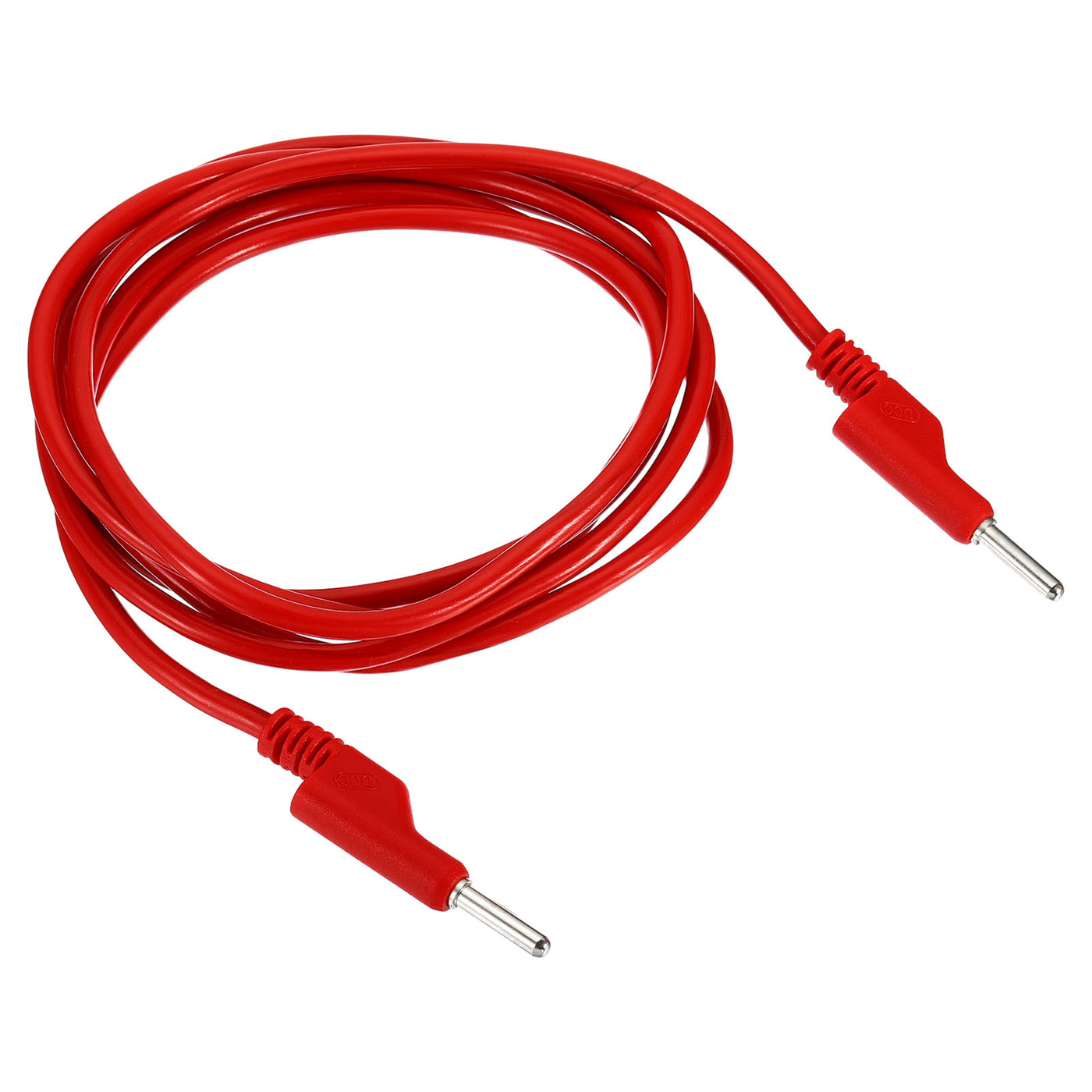 Harfington 2M Banana Plug to Banana Plug Test Leads, 5mm OD 1000V/20A 11AWG Cable, Red