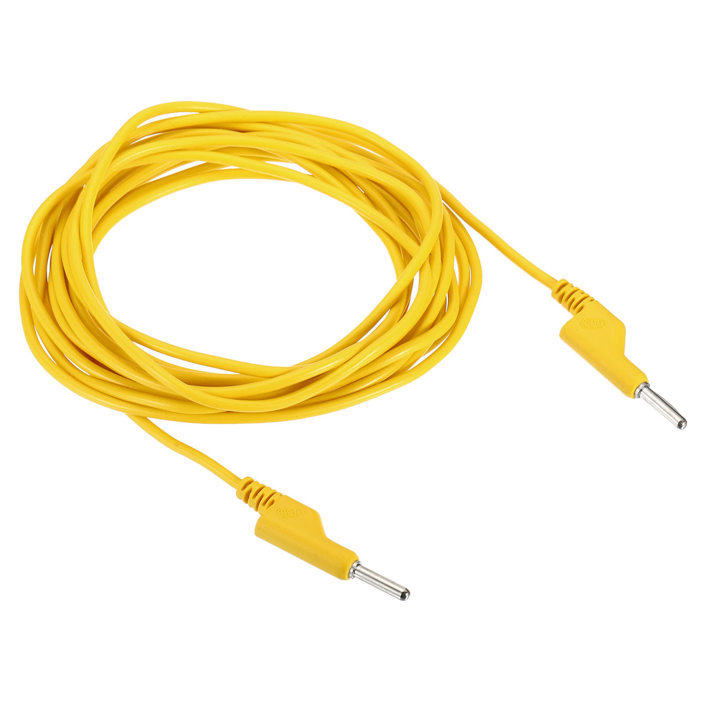 Harfington 5M Banana Plug to Banana Plug Test Leads, 3.5mm OD 1000V/20A 15AWG Cable, Yellow