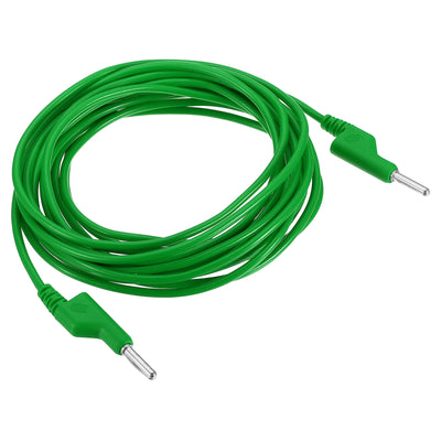 Harfington 5M Banana Plug to Banana Plug Test Leads, 3.5mm OD 1000V/20A 15AWG Cable, Green