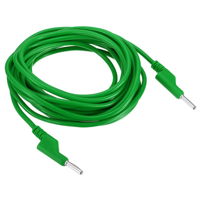 Harfington 5M Banana Plug to Banana Plug Test Leads, 5mm OD 1000V/20A 11AWG Cable, Green