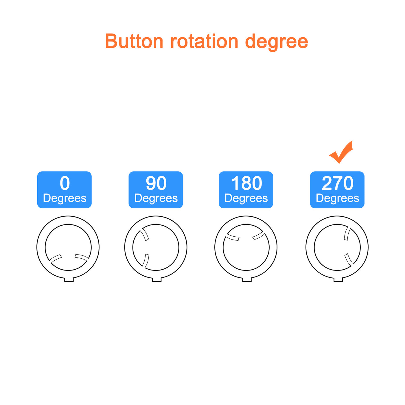 Harfington Potentiometer Control Knob ABS Guitar Knob for Bass 270 Degrees Grey White 10PCS