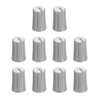 Harfington Potentiometer Control Knob ABS Guitar Knob for Bass 270 Degrees Grey White 10PCS