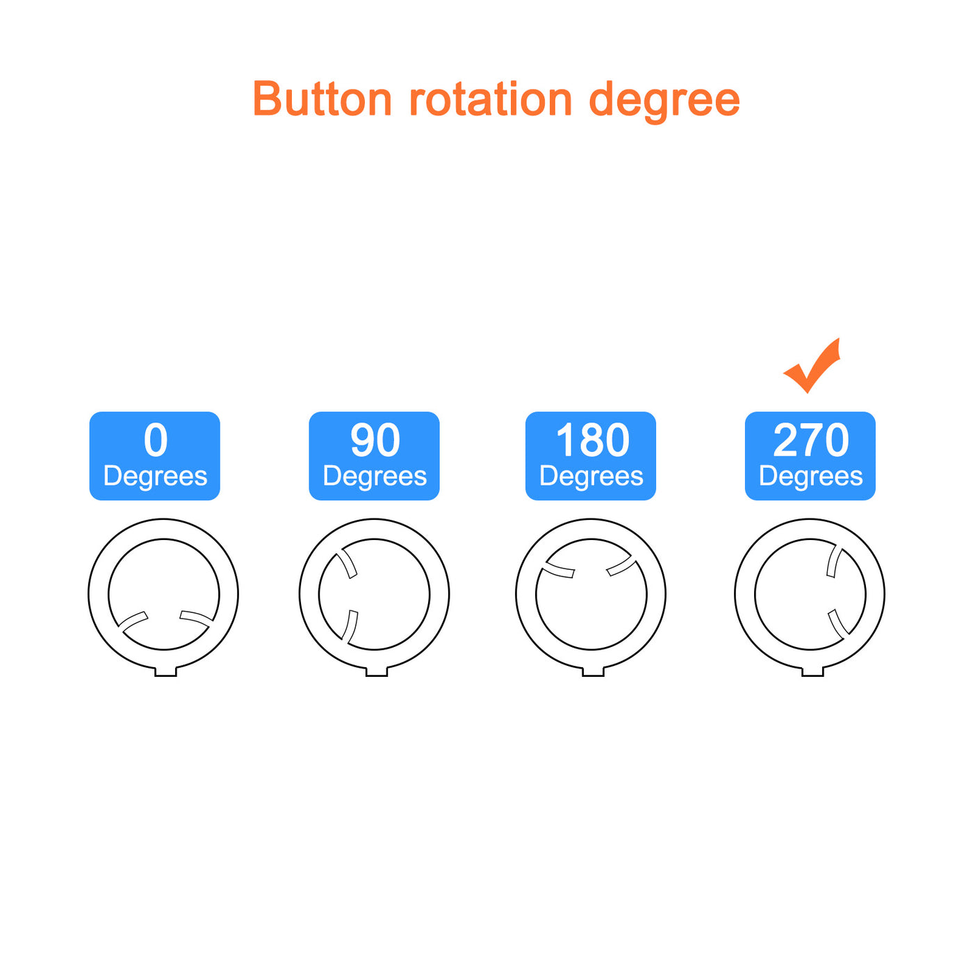 Harfington Potentiometer Control Knob ABS Guitar Knob for Guitar Bass 270 Degrees D Type Black White 10PCS