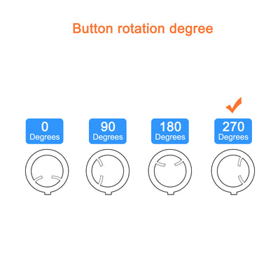 Harfington Potentiometer Control Knob ABS Guitar Knob for Guitar Bass 270 Degrees D Type Black White 10PCS