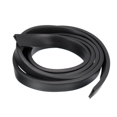 Harfington Uxcell U Channel Edge Trim, 4.9ft Length Rubber Guard Seal Strip Edge Protector Flat Fit for 1.5-2mm Edge, (15/64" W x 25/32" H) Black