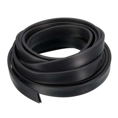 Harfington Uxcell U Channel Edge Trim, 11.5ft Length Rubber Guard Seal Strip Edge Protector Flat Fit for 0.5-1mm Edge, (5/32" W x 43/64" H) Black