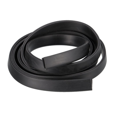 Harfington Uxcell U Channel Edge Trim, 4.9ft Length Rubber Guard Seal Strip Edge Protector Fit for 1.5-2mm Edge, (15/64" W x 19/32" H) Black