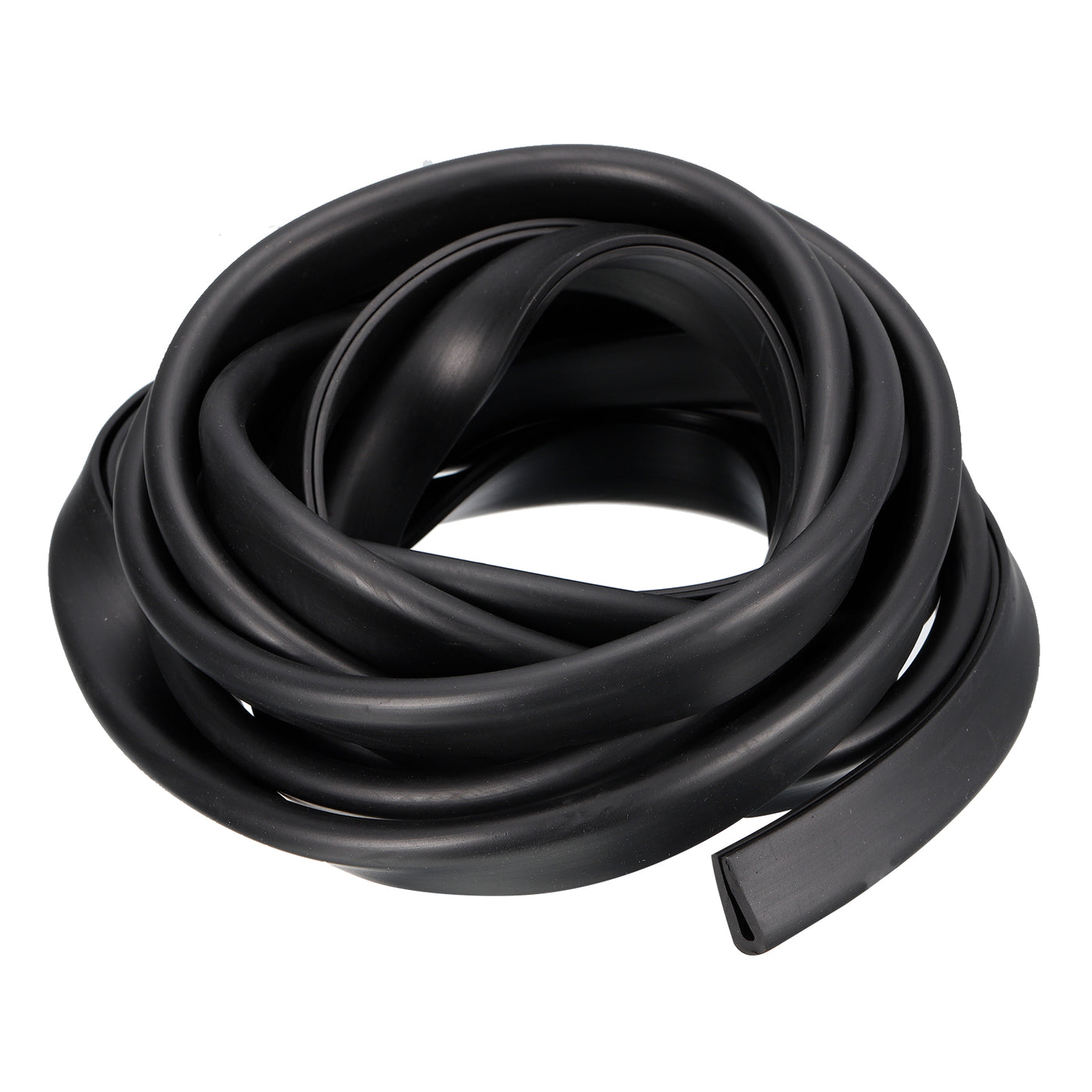 uxcell Uxcell U Channel Edge Trim, 11.5ft Length Rubber Guard Seal Strip Edge Protector Fit for 2.5-3mm Edge, (5/16" W x 23/32" H) Black