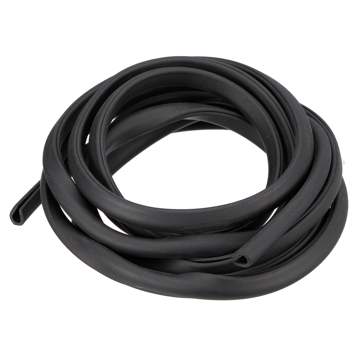 uxcell Uxcell U Kanal Randstreifen 8.2ft Länge Gummi Schutz Dichtung Streifen Kante Beschützer Passt für 2.5-3mm Kante (9/32" B x 25/64" H) Schwarz