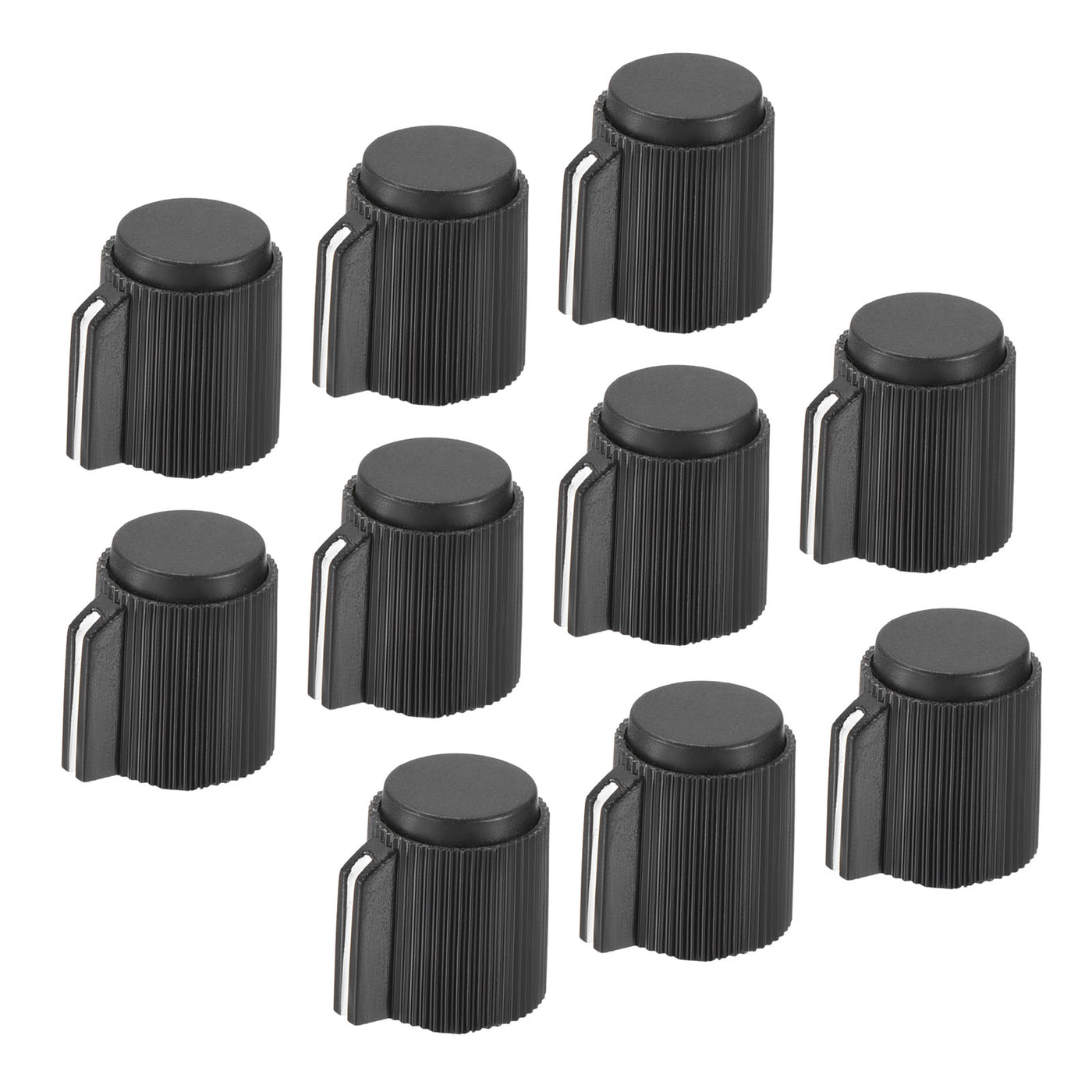 Harfington Potentiometer Knobs Bakelite 13x15.5mm 6mm Hole with 10pcs Set Screw Black 10PCS