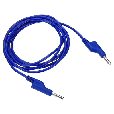 Harfington 4mm Banana Plug to Banana Plug Test Leads, Copper Stackable Cable Wire, Blue