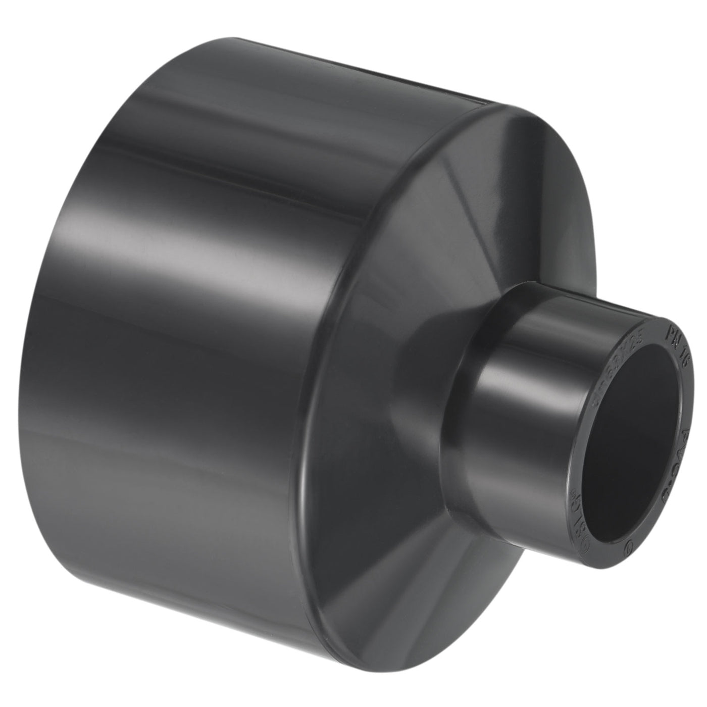 Harfington UPVC Reducer Pipe Fitting 2.5x1 Inch Socket, Straight Coupling Adapter Connector, Grey