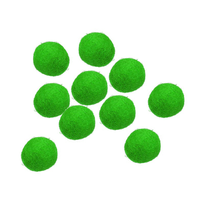 Harfington Wool Felt Ball Beads Woolen Fabric 2cm 20mm Dark Green for Home Crafts 10Pcs