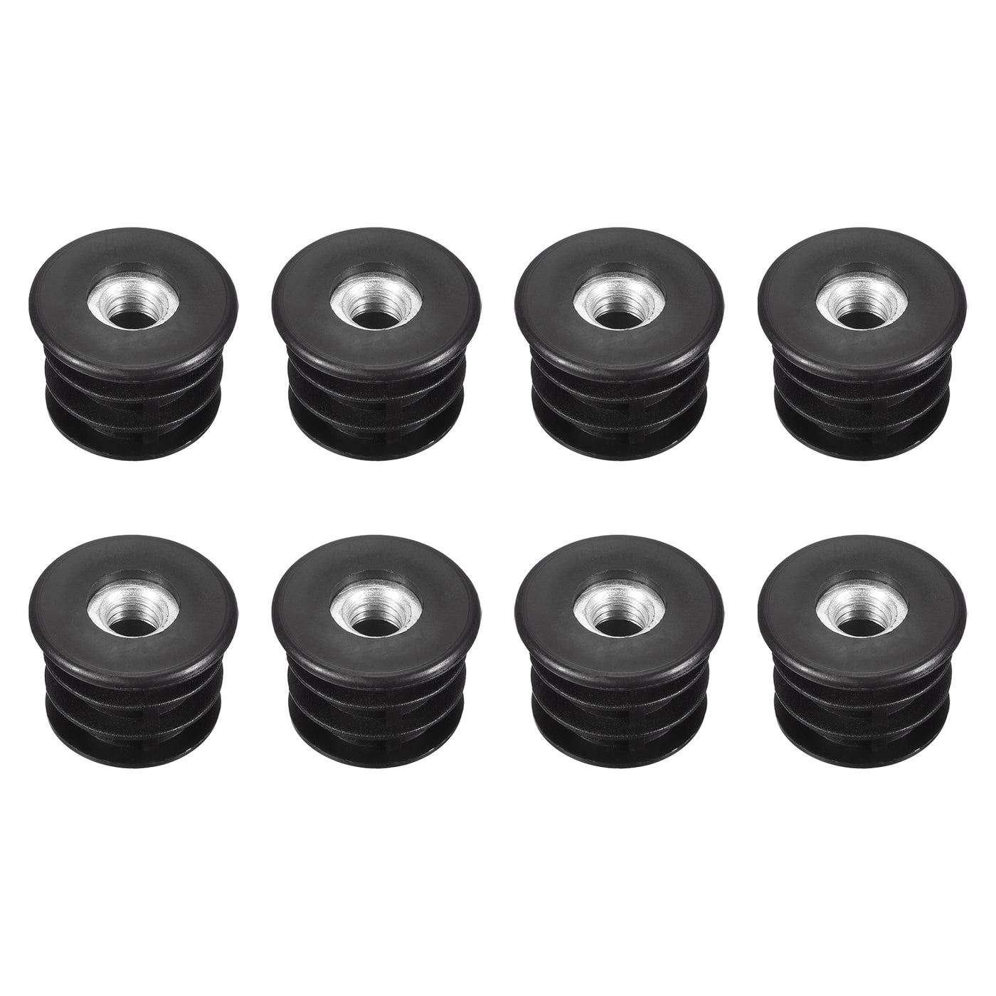 uxcell Uxcell 8Pcs Caster Insert with Thread, 25mm/0.98" M8 Thread for Furniture